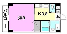 ロイアルコート桑原 803 号室 ｜ 愛媛県松山市桑原4丁目（賃貸マンション1K・8階・30.68㎡） その2