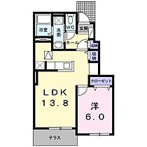 リトモ　フェリーチェ1・2 B103 号室 ｜ 愛媛県松山市和泉南5丁目（賃貸アパート1LDK・1階・45.89㎡） その2