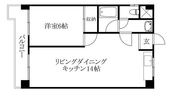 グレース辻町 306 号室｜愛媛県松山市辻町(賃貸マンション1LDK・3階・43.74㎡)の写真 その2