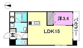 メゾンドール平和通 505 号室 ｜ 愛媛県松山市平和通3丁目（賃貸マンション1LDK・5階・44.55㎡） その2