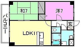 ビッグウエスト3 201 号室 ｜ 愛媛県松山市森松町（賃貸マンション2LDK・2階・57.19㎡） その2