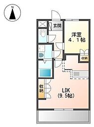 間取図画像 1LDK