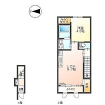 ＫＵＫＵＮＡ 203 号室 ｜ 愛媛県松山市東石井6丁目（賃貸アパート1LDK・2階・43.35㎡） その2