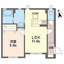 パークハイム土居田 B-101 号室 ｜ 愛媛県松山市土居田町（賃貸アパート1LDK・1階・45.70㎡） その2