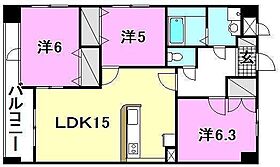 エル・ミオーレ朝生田 602 号室 ｜ 愛媛県松山市朝生田町7丁目（賃貸マンション3LDK・6階・72.40㎡） その2