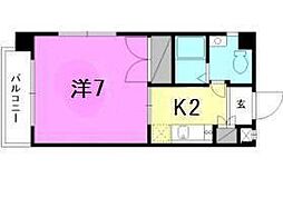CastleEYA 1Kの間取図画像