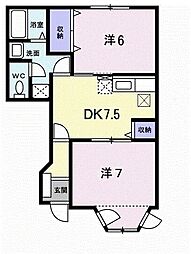 間取図画像 2DK