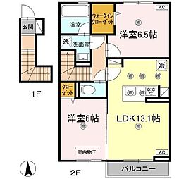 間取図画像 2LDK