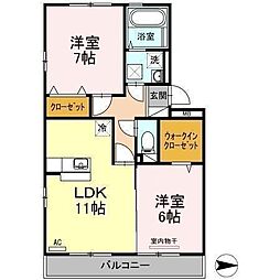 間取図画像 2LDK