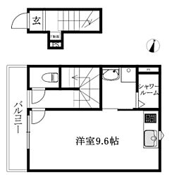 BELGRAVIA SANDS PREMIUM ワンルームの間取図画像