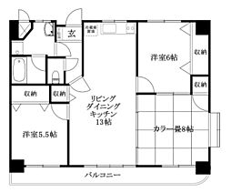 ユートピアHABU 3LDKの間取図画像