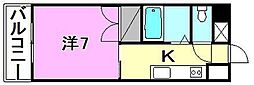 HAMASHOPRIMO 1Kの間取図画像