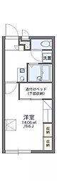 レオパレス与奈泉 1Kの間取図画像