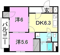 間取図画像 2DK
