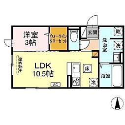 LAYOVER 1LDKの間取図画像