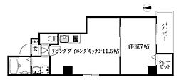 Mayfairchifune2Premium 1LDKの間取図画像