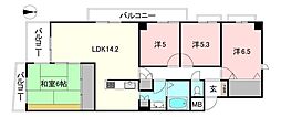 ロイヤルメゾン岩崎町 4LDKの間取図画像