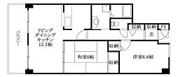 スカール道後 2LDKの間取図画像