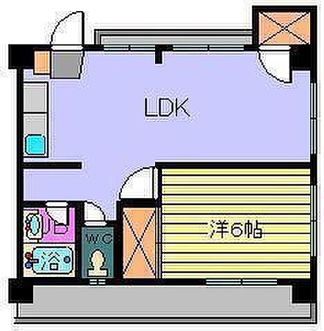 メロディーハイツ束本 402 号室｜愛媛県松山市束本2丁目(賃貸マンション1LDK・4階・36.45㎡)の写真 その2