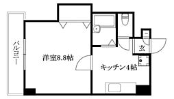 ファミールハイツ 1Kの間取図画像