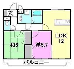 POLARIS 2LDKの間取図画像