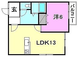 SPSハウス 1LDKの間取図画像