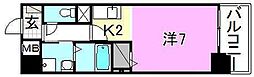 GARIREOCITYTERRACE 1Kの間取図画像