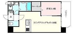 BelSole本町 1LDKの間取図画像