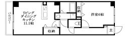 フィネス竹原 1LDKの間取図画像