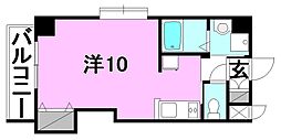 ドルーク三番町 ワンルームの間取図画像