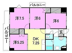 プリマヴェーラ 4DKの間取図画像
