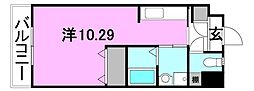Comfort25 ワンルームの間取図画像