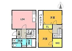 アネックスさや 2LDKの間取図画像