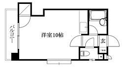 フォレスト三番町 ワンルームの間取図画像