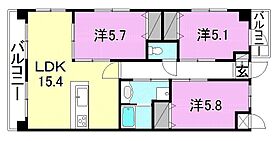 アルカサール道後 101 号室 ｜ 愛媛県松山市道後北代（賃貸マンション3LDK・1階・72.54㎡） その2