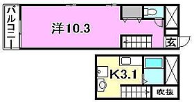 リューレント河原町 501 号室 ｜ 愛媛県松山市河原町（賃貸アパート1K・5階・36.25㎡） その2