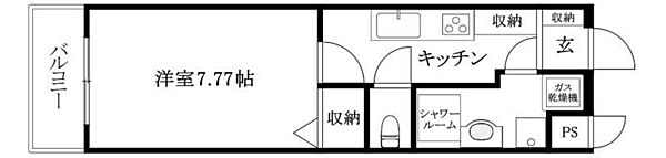 αプレミアム松末 502 号室｜愛媛県松山市松末2丁目(賃貸マンション1K・5階・26.50㎡)の写真 その2