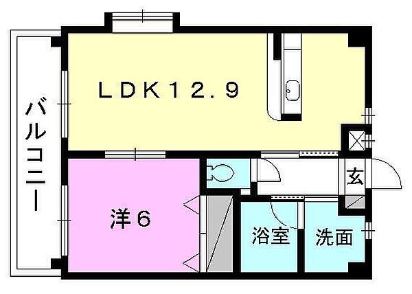 ロイヤルビラ南小坂 803 号室｜愛媛県松山市小坂1丁目(賃貸マンション1LDK・8階・41.00㎡)の写真 その2