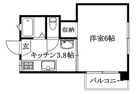 オックスフォードサーカス春日町別館 412 号室 ｜ 愛媛県松山市春日町（賃貸マンション1K・4階・18.39㎡） その2