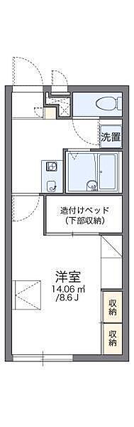 レオパレスソレーユ 104 号室｜愛媛県松山市空港通7丁目(賃貸アパート1K・1階・23.18㎡)の写真 その2