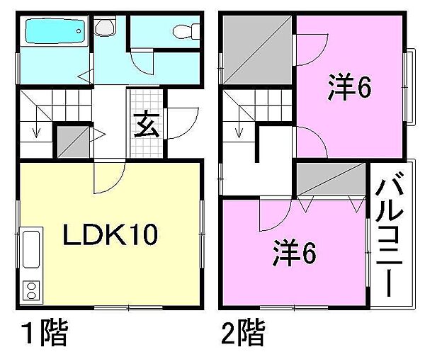 アネックスさや 105 号室｜愛媛県松山市南斎院町(賃貸アパート2LDK・1階・62.93㎡)の写真 その2