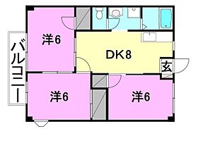 ドミールいつき 201 号室 ｜ 愛媛県松山市勝岡町（賃貸マンション3DK・2階・52.17㎡） その2