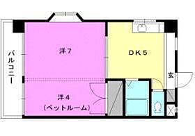 ピースフル21 501 号室 ｜ 愛媛県松山市小坂1丁目（賃貸マンション1DK・5階・33.57㎡） その2