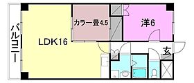 クオリティーハイツ尾崎 202 号室 ｜ 愛媛県松山市東長戸2丁目（賃貸マンション2LDK・2階・60.50㎡） その2