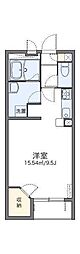 LEONEXTオレンジ 1Kの間取図画像