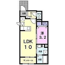 イリーデ2 103 号室 ｜ 愛媛県東温市志津川南5丁目（賃貸アパート1LDK・1階・36.22㎡） その2