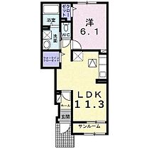 パイン　ビレッジ 105 号室 ｜ 愛媛県松山市高岡町（賃貸アパート1LDK・1階・43.61㎡） その2