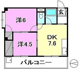 間取図画像 2DK