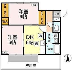間取図画像 2DK
