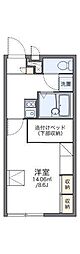 レオパレスフォーサイト松山 1Kの間取図画像